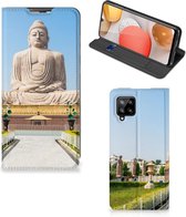 Bookcase Geschikt voor Samsung Galaxy A42 Smartphone Hoesje Boeddha