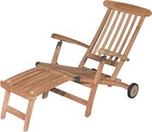 Teak Deckchair - Verrijdbaar