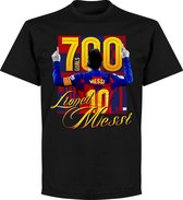 Messi Barcelona 700 Goals T-Shirt - Zwart - Kinderen - 140