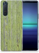 Cover Case Sony Xperia 5II Smartphone hoesje Green Wood