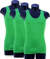 3 Pack Top kwaliteit hemd - 100% katoen - Fel groen - Maat L