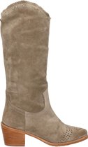 Fred de la Bretoniere dames westernlaars - Taupe - Maat 42