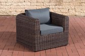 Fauteuil Mirbilli Bruin-meliert,eisenGrijs