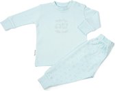 Frogs and Dogs - Pyjama Basic met Borduursel - Blauw - Maat 80 - Jongens