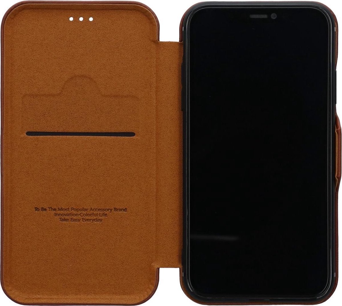 For iPhone XR Bookcase Brown