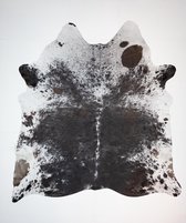 KOELAP Koeienhuid Vloerkleed - Zwartwit Gevlekt Salt & Pepper - 225 x 240 cm - 1003242