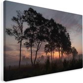 Before Sunrise op Canvas | fotoprint op canvas | wanddecoratie - 100x75cm