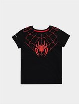 Marvel SpiderMan Kinder Tshirt -Kids 110- Miles Morales Zwart