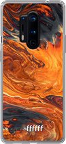 OnePlus 8 Pro Hoesje Transparant TPU Case - Magma River #ffffff