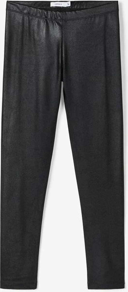 Name it zwarte glanzende legging maat 122