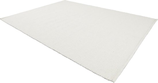 LIFA LIVING Vloerkleed - Vintage - Wol - Wit - 140 x 200 cm