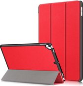 Tablet Hoes Geschikt voor Apple iPad 10.2 (2021/2020/2019) | Book Case met Standaard | Kunstlederen Beschermhoes | Tri-fold | Rood