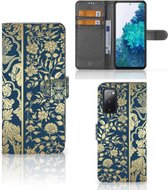 Foto hoesje Geschikt voor Samsung Galaxy S20FE Telefoon Case Beige Flowers