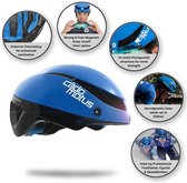 CADOMOTUS Omega Aero Helm | Professionele Aerodynamische Helm |  Schaatshelm | Fietshelm | Triathlonhelm | Ultra Licht & Lage weerstand | Voor Volwassenen | Maat S (50 - 55 cm) Bla