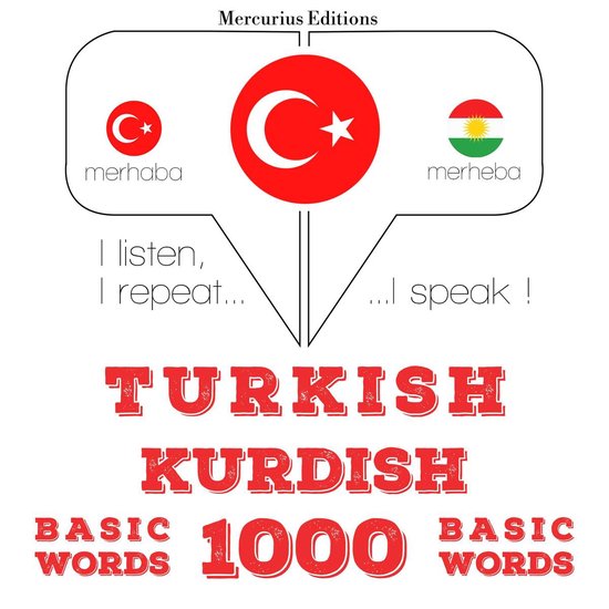 Türkçe - Kürtçe: 1000 temel kelime - cover