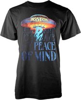 Boston Heren Tshirt -L- Peace Of Mind Zwart