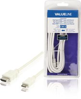 Valueline Vlmb34500w20 High Speed Hdmi-kabel met Ethernet Hdmi-connector - Hdmi Mini-connector 2,00 M Wit