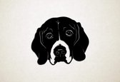Wanddecoratie - Hond - Beagle 3 - L - 75x89cm - Zwart - muurdecoratie - Line Art