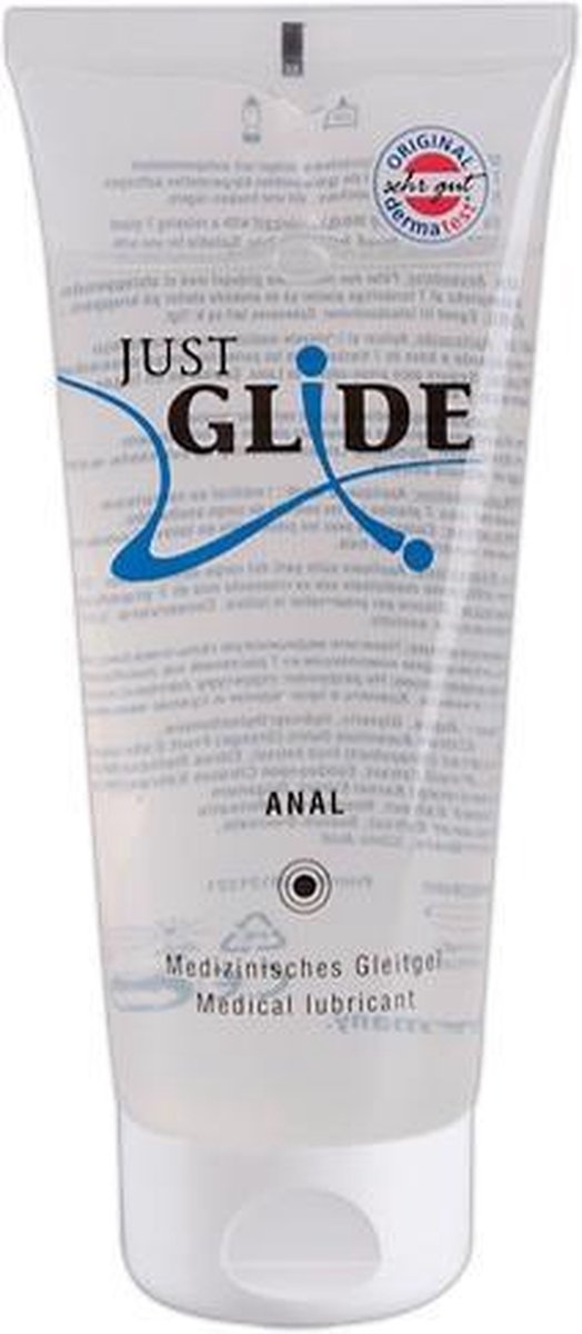 Goedkoopste Just Glide Anaal Glijmiddel 200 ml - Waterbasis - Vrouwen - Mannen - Smaak - Condooms - Massage - Olie - Condooms - Anaal - Siliconen - Erotische - Easyglide
