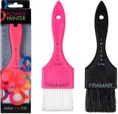 Framar Verfkwast Power Painter Black & Pink 2st