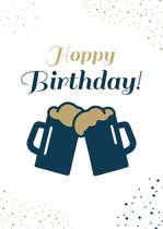 Pakket van 8: Hoppy Birthday verjaardagskaart