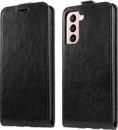 Shieldcase telefoonhoesje geschikt voor Samsung Galaxy S21 flip case - zwart leer
