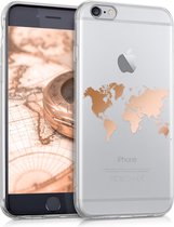 kwmobile telefoonhoesje voor Apple iPhone 6 / 6S - Hoesje voor smartphone - Wereldkaart design