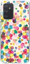 Casetastic Samsung Galaxy A52 (2021) 5G / Galaxy A52 (2021) 4G Hoesje - Softcover Hoesje met Design - Watercolor Confetti Print