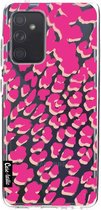Casetastic Samsung Galaxy A52 (2021) 5G / Galaxy A52 (2021) 4G Hoesje - Softcover Hoesje met Design - Leopard Print Pink Print