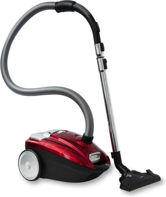 Inventum ST306RZA - Stofzuiger met zak - 3 liter - HEPA 13 - Snoerlengte 7 meter - Rood