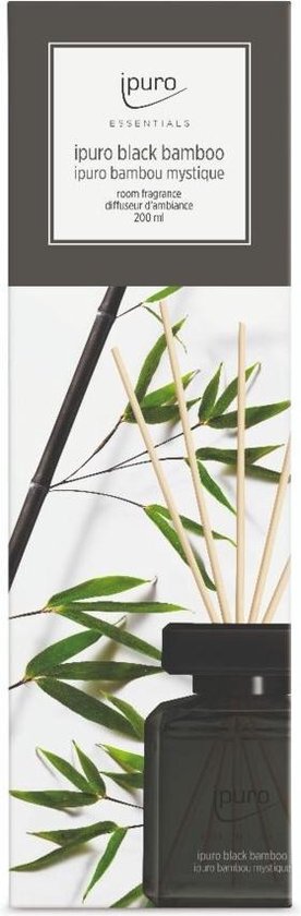 Geurstokjes Black Bamboo - Krachtige en frisse geur - 200 ml