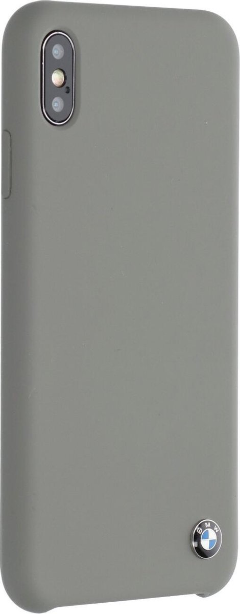 Grijs hoesje BMW - Backcover - iPhone XS Max - Silicone - Hard Case