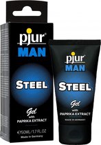 Pjur MAN - Steel Gel - 50 ml tube - Erection Formulas - black,blue - Discreet verpakt en bezorgd