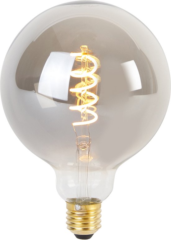 Dimbare Olucia E27 LED filament lamp Tuelo, amber, 4W, 2200K