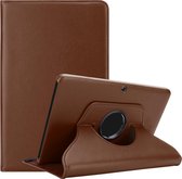Cadorabo Tablet Hoesje geschikt voor Samsung Galaxy Tab 4 (10.1 inch) in PADDESTOEL BRUIN - Beschermhoes ZONDER auto Wake Up, met stand functie en elastische band sluiting Book Case Cover Etui