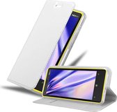 Cadorabo Hoesje geschikt voor Nokia Lumia 920 in CLASSY ZILVER - Beschermhoes met magnetische sluiting, standfunctie en kaartvakje Book Case Cover Etui