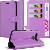 Coque Cadorabo pour LG K41S en MANGANÈSE VIOLET - Pochette de protection avec fermeture magnétique