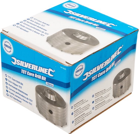 Silverline Kernboor - Heavy-Duty - TCT punten - Ø 100 mm - Voor steen