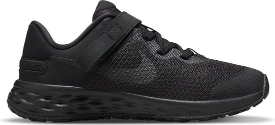 NIKE Revolution 6 Flyease PS Hardloopschoenen - Black / Black / Dk Smoke Grey - Kinderen - EU 31.5