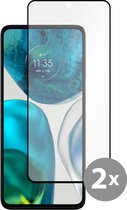 Cazy Tempered Glass Screen Protector geschikt voor Motorola Moto G52 - Zwart - 2 stuks