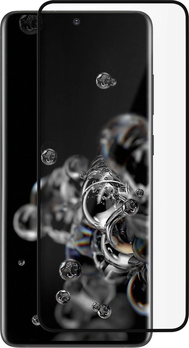 Akashi, Tempered Glass Screenprotector Geschikt voor Samsung Galaxy S20 Ultra, Zwart
