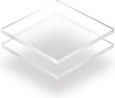 Plexiglas plaat 8 mm dik - 70 x 60 cm - Frost Helder