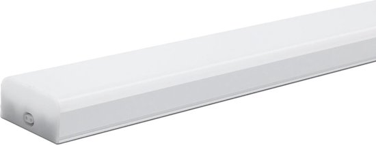 Luminaire LED TL avec Tube T5 - Eclairage Cuisine - Igia Shado - 60cm - 12W - Liable - Clair/ Wit Froid 6500K - Wit Mat