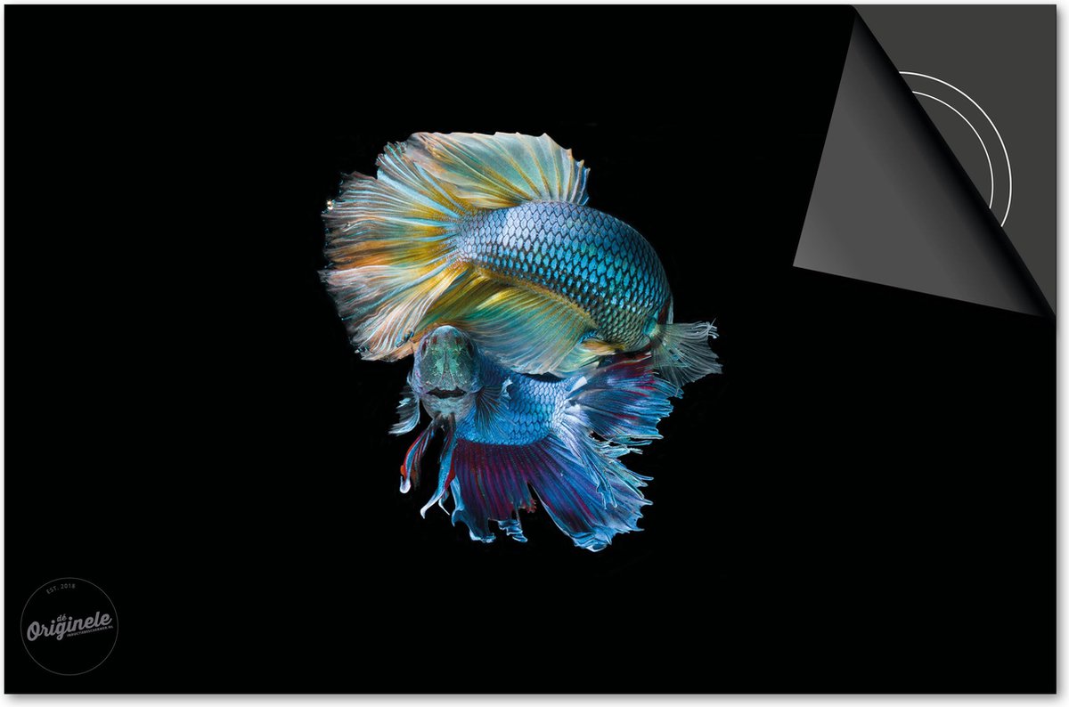 Inductie beschermer 60x52 - afdekplaat inductie mat - Dietrix Kookplaat beschermer - Exclusief - Under the Sea - Tropische Vis