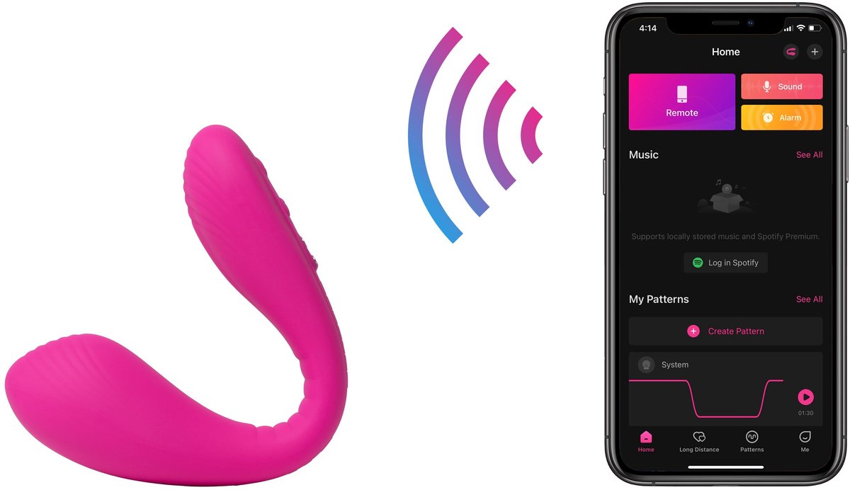 Lovense - Quake G-spot Vibrator met App - Roze