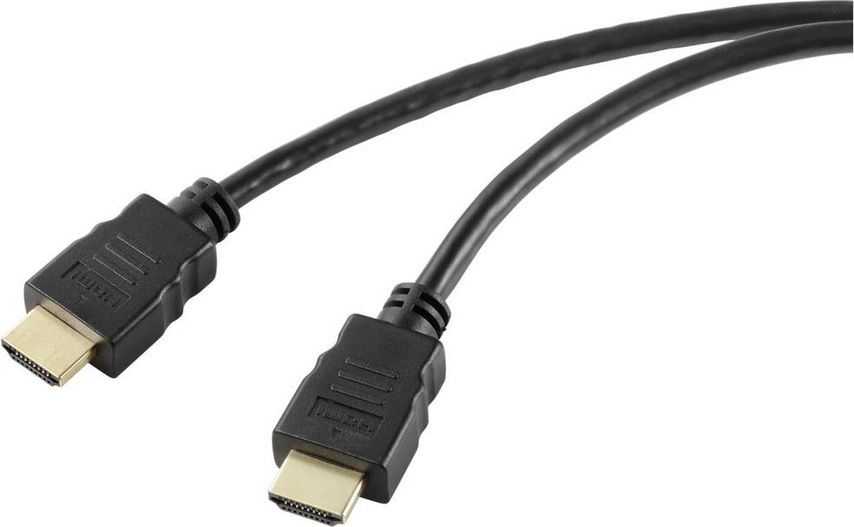SpeaKa Professional SP-10481296 HDMI-kabel HDMI Aansluitkabel HDMI-A-stekker, HDMI-A-stekker 3.00 m Zwart 8K UHD, PVC-m