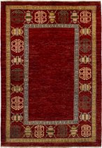 Afghan Finest Ziegler Chobi Rood Vloerkleed 203 x 56 cm Handgemaakt