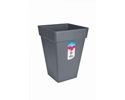 Elho Loft Urban Vierkant Hoog 30 - Grote Plantenbak voor Buiten - Bloempot voor Buiten - Ø 29.3 x H 41.3 cm - Antraciet