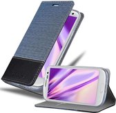 Cadorabo Hoesje geschikt voor Samsung Galaxy S3 / S3 NEO in DONKERBLAUW ZWART - Beschermhoes met magnetische sluiting, standfunctie en kaartvakje Book Case Cover Etui
