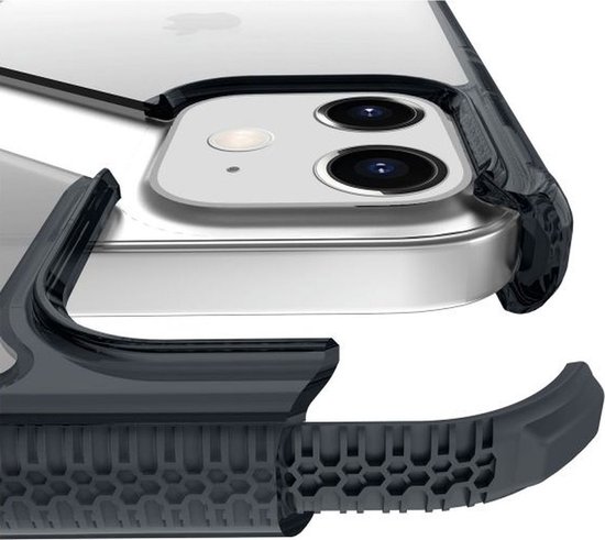 Coque ITskins Supreme Clear pour Apple iPhone 12 Pro Max - Protection niveau 3 - Transparent/ Zwart